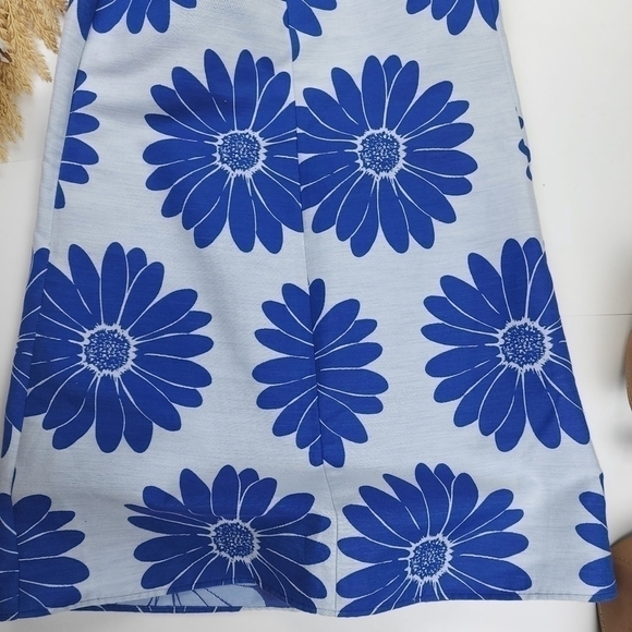 Anthropologie Hutck Blue Floral Halter Top Sleeveless Dress Sz S - Picture 10 of 16